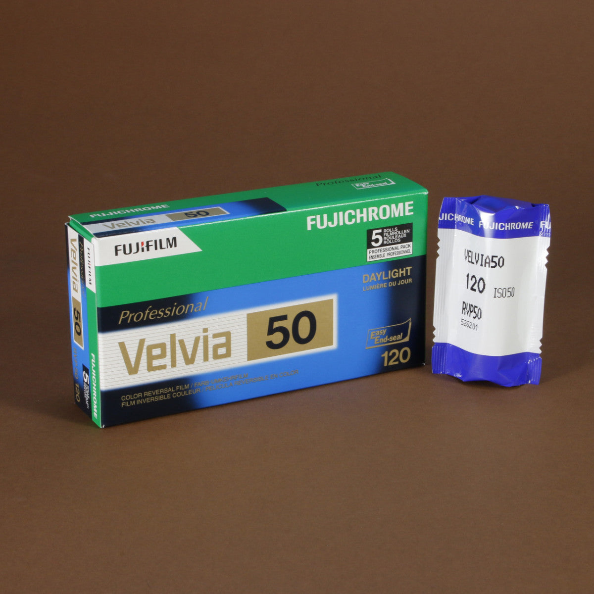 Fuji Velvia RVP 50 Film - 120 Single Roll