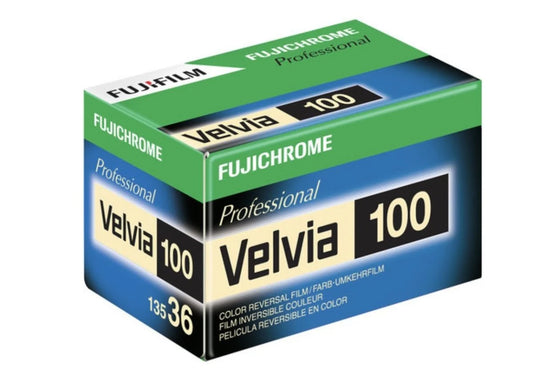 Fujifilm Velvia 100 - 35mm Color Slide Film ISO 100 (36 Exposures)